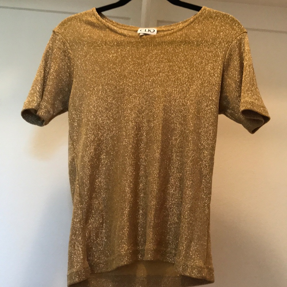 Clio Gold sparkly top Medium